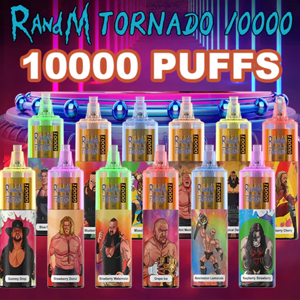 Original Wholesale Disposable Vape Pen Fruits Flavors E Cigarette Runfree Randm Tornado 10000 Big Puffs 20ml Prefilled Rechargeable Pod