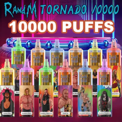 Caneta Vape descartável original por atacado Frutas Sabores E Cigarro Runfree Randm Tornado 10000 Big Puffs 20ml Pod recarregável pré-preenchido