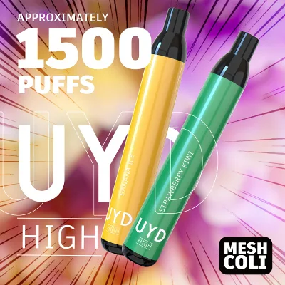 2022 Preço de fábrica de venda quente diretamente 1500 Puff 550mAh Uyd Plus Disposabel Vape Pen E Acessórios para cigarros