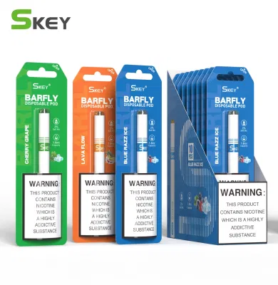 Venda por atacado Vape Baixo Preço Skey Barfly Slim Vape Pen 2% Nic 500/600 Puffs Cigalike