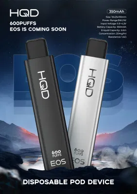 2023 cigarros eletrônicos descartáveis ​​de Hqd EOS 600baforadas 350mAh 2ml melhores
